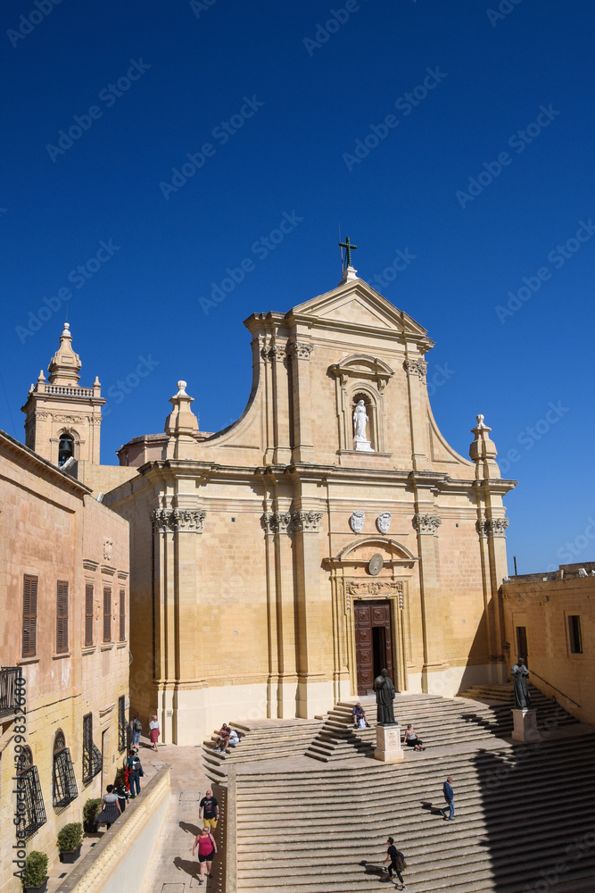 The Cathedral of the Assumption of the Blessed Virgin Mary into Heaven is a Roman Catholic cathedral in the Cittadella of Victoria in Gozo, Malta. 