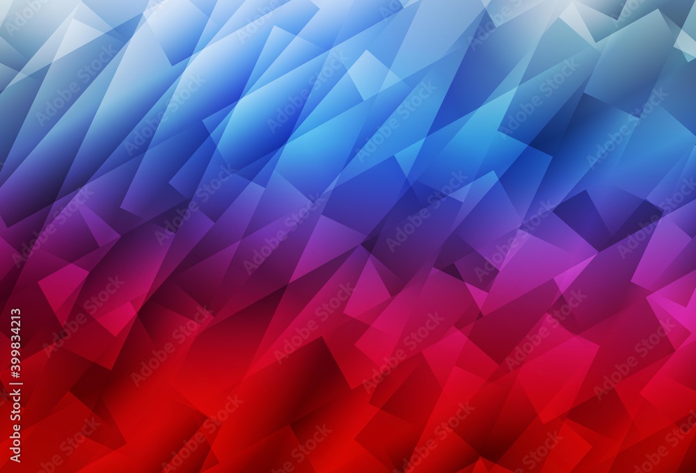 Obraz premium Light Blue, Red vector layout with lines, rectangles.