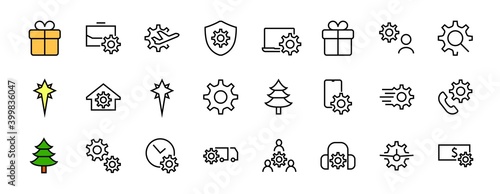 A simple set of settings and options related to Vector Line Icons. Contains icons such as set time, business, phone, and more. Editable Stroke.. 480x480