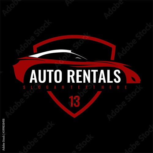 rental speed car logo vector