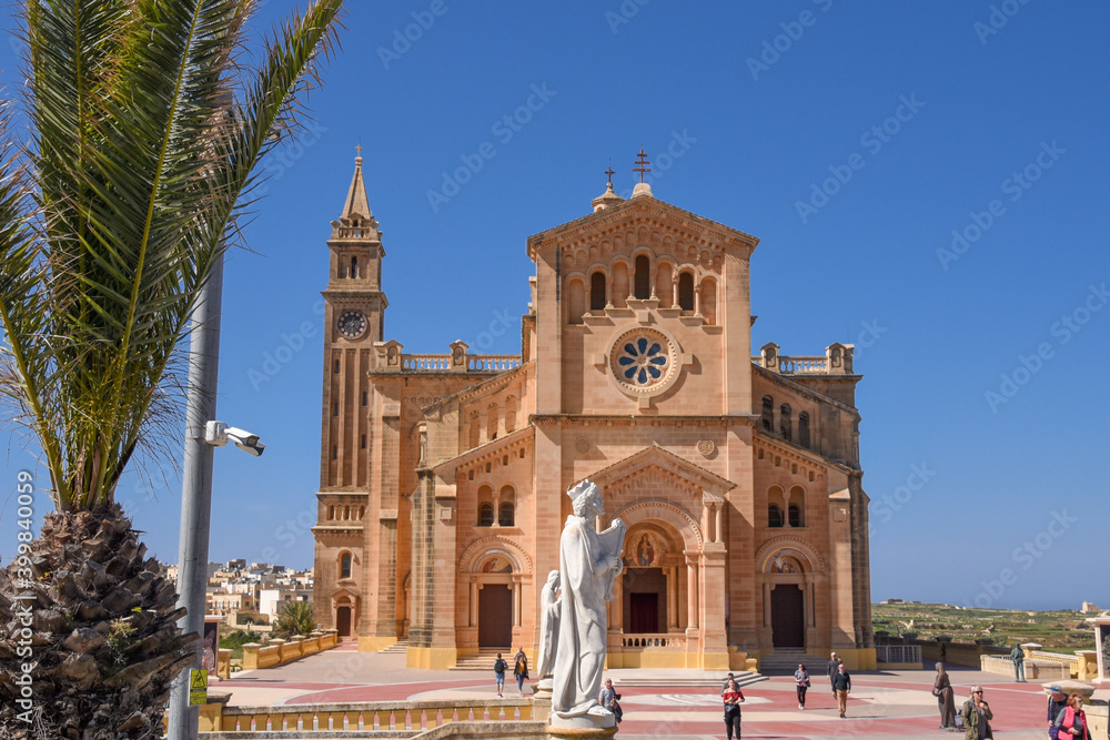 The Basilica of the National Shrine of the Blessed Virgin of Ta' Pinu at Gozo, Malta