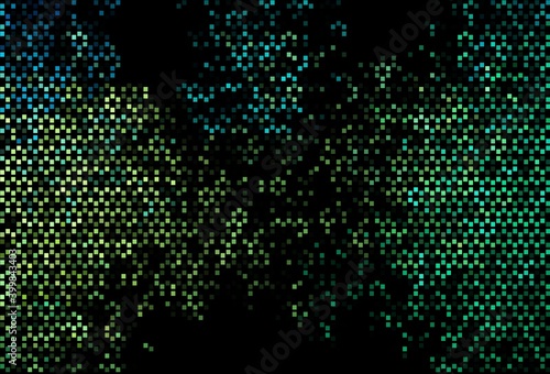 Dark Green, Yellow vector pattern with crystals, rectangles.