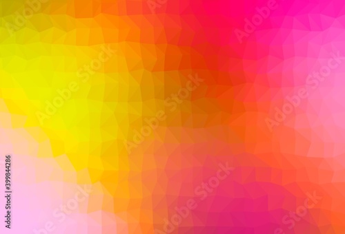Wallpaper Mural Light Red, Yellow vector triangle mosaic texture. Torontodigital.ca