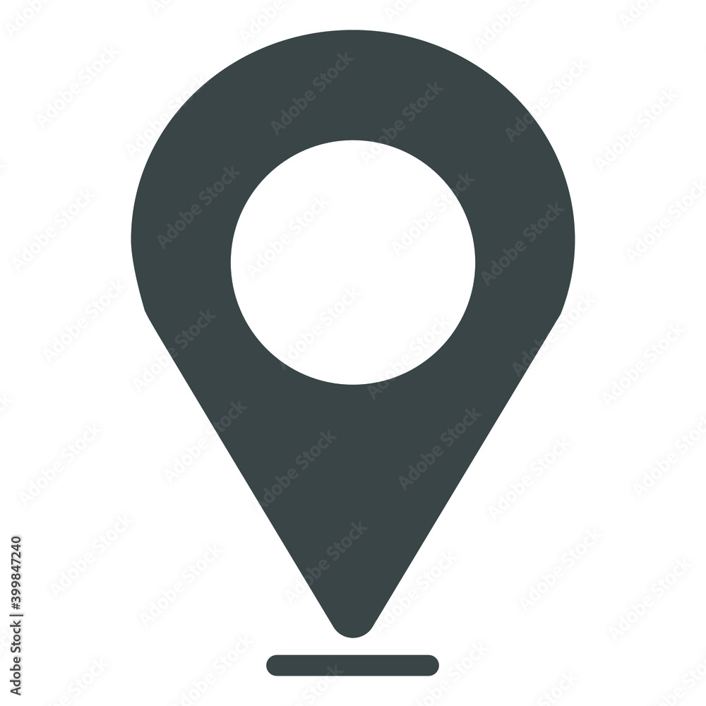Solid map pin icon. Fully editable. Royalty free. Solid map pin icon. Fully editable. Royalty free.