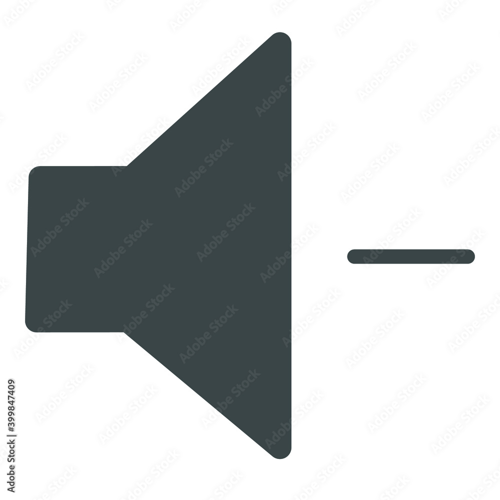 Solid speaker low volume icon. Fully editable. Royalty free. Solid speaker low volume icon. Fully editable. Royalty free.