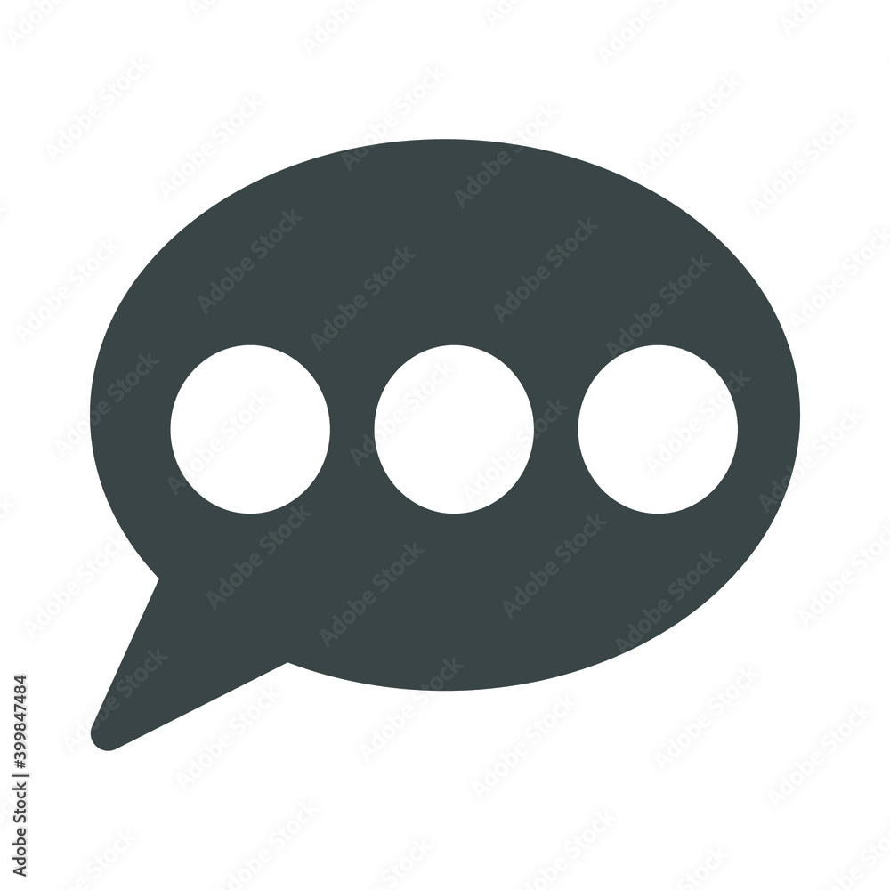 Solid speech bubble icon. Fully editable. Royalty free. Solid speech bubble icon. Fully editable. Royalty free.