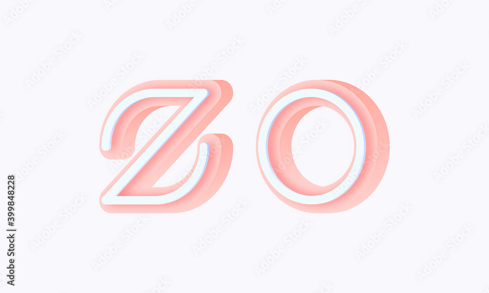 3D isometric premade logo rounded kids store circle monogram alphabet characters 3D isometric premade logo rounded kids store circle monogram alphabet characters