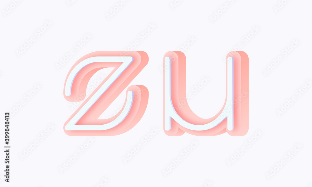 3D isometric premade logo rounded kids store circle monogram alphabet characters 3D isometric premade logo rounded kids store circle monogram alphabet characters