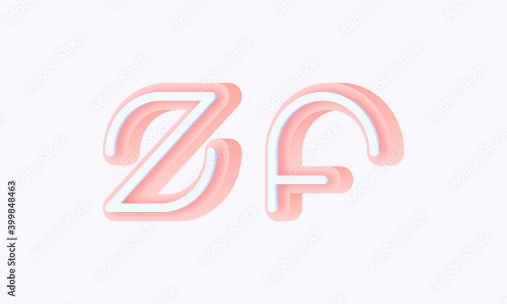 3D isometric premade logo rounded kids store circle monogram alphabet characters 3D isometric premade logo rounded kids store circle monogram alphabet characters