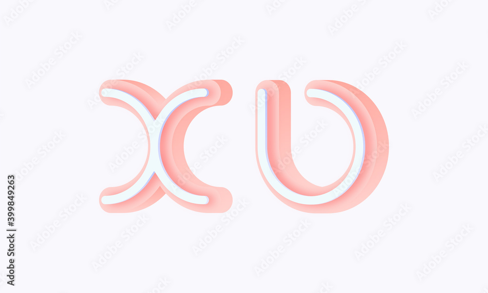 3D isometric premade logo rounded kids store circle monogram alphabet characters 3D isometric premade logo rounded kids store circle monogram alphabet characters