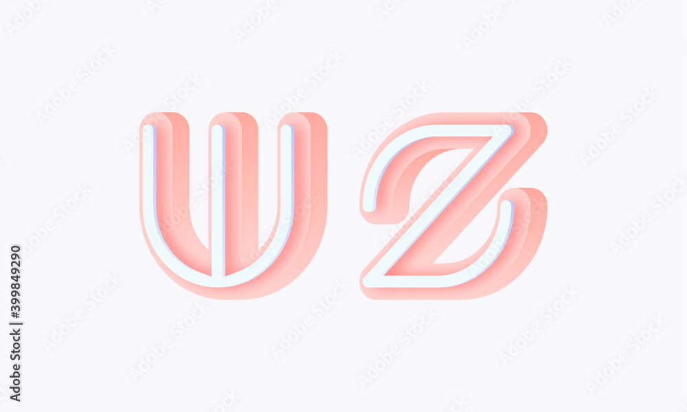 3D isometric premade logo rounded kids store circle monogram alphabet characters 3D isometric premade logo rounded kids store circle monogram alphabet characters