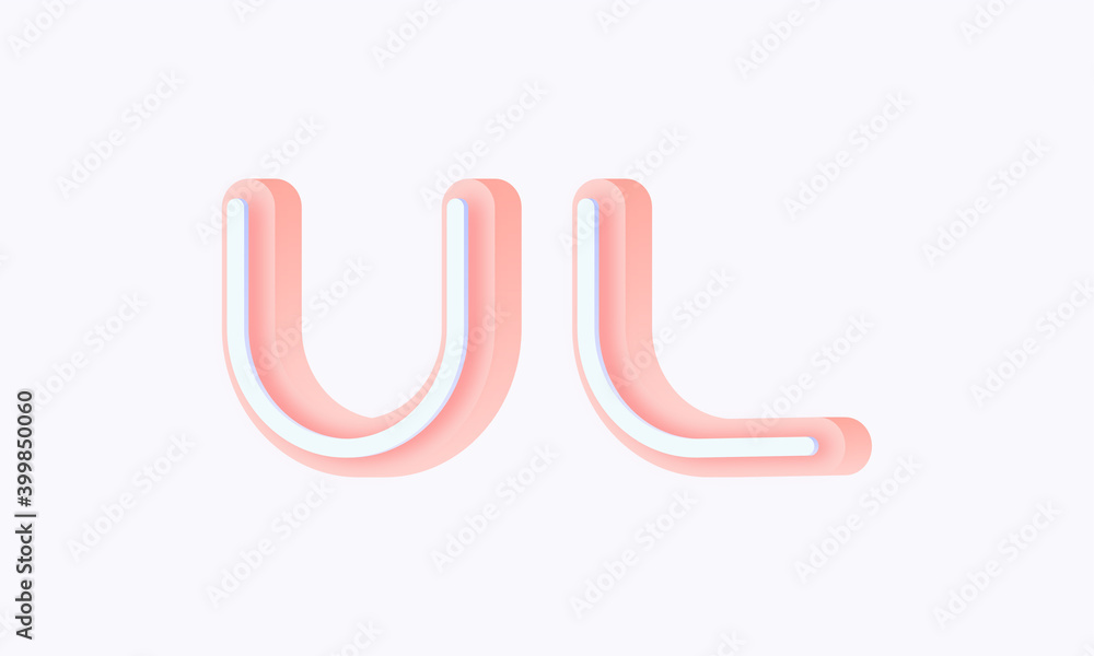 3D isometric premade logo rounded kids store circle monogram alphabet characters 3D isometric premade logo rounded kids store circle monogram alphabet characters