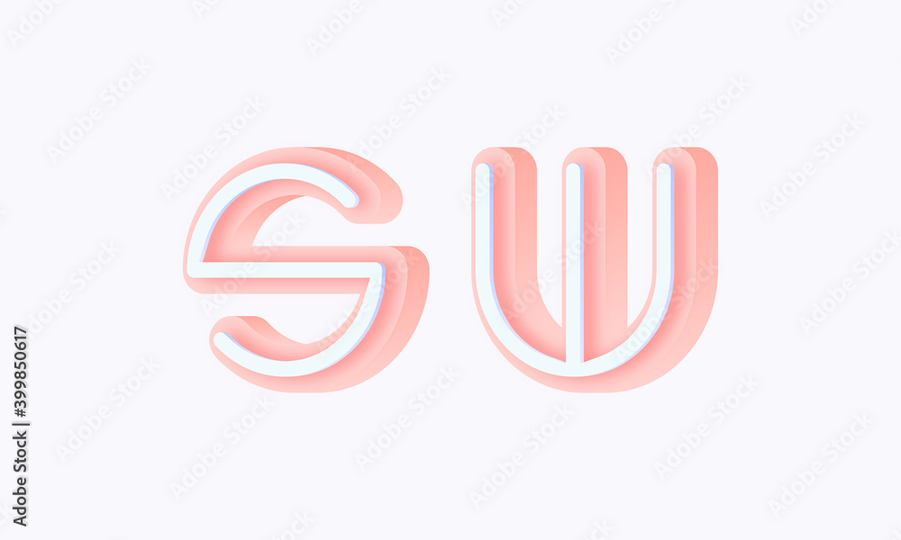 3D isometric premade logo rounded kids store circle monogram alphabet characters 3D isometric premade logo rounded kids store circle monogram alphabet characters
