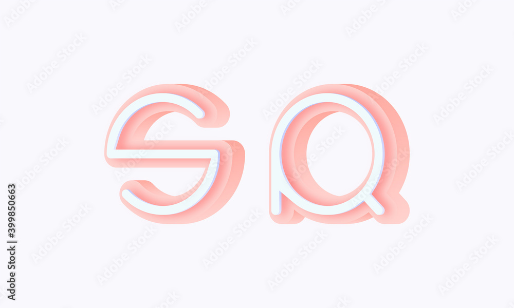 3D isometric premade logo rounded kids store circle monogram alphabet characters 3D isometric premade logo rounded kids store circle monogram alphabet characters