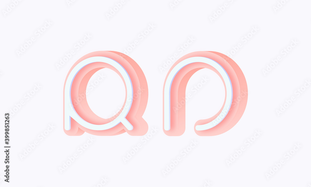 3D isometric premade logo rounded kids store circle monogram alphabet characters 3D isometric premade logo rounded kids store circle monogram alphabet characters