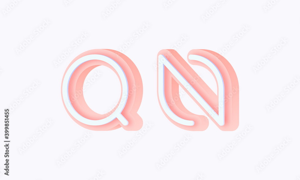 3D isometric premade logo rounded kids store circle monogram alphabet characters 3D isometric premade logo rounded kids store circle monogram alphabet characters