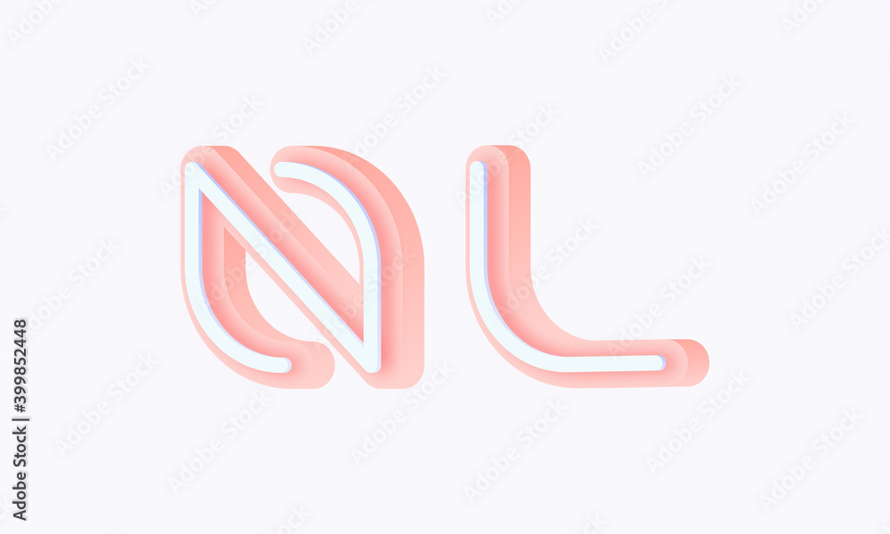 3D isometric premade logo rounded kids store circle monogram alphabet characters 3D isometric premade logo rounded kids store circle monogram alphabet characters