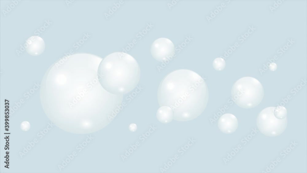 Soap Bubbles Blue Background 4K. Soap Bubbles Blue Background 4K.