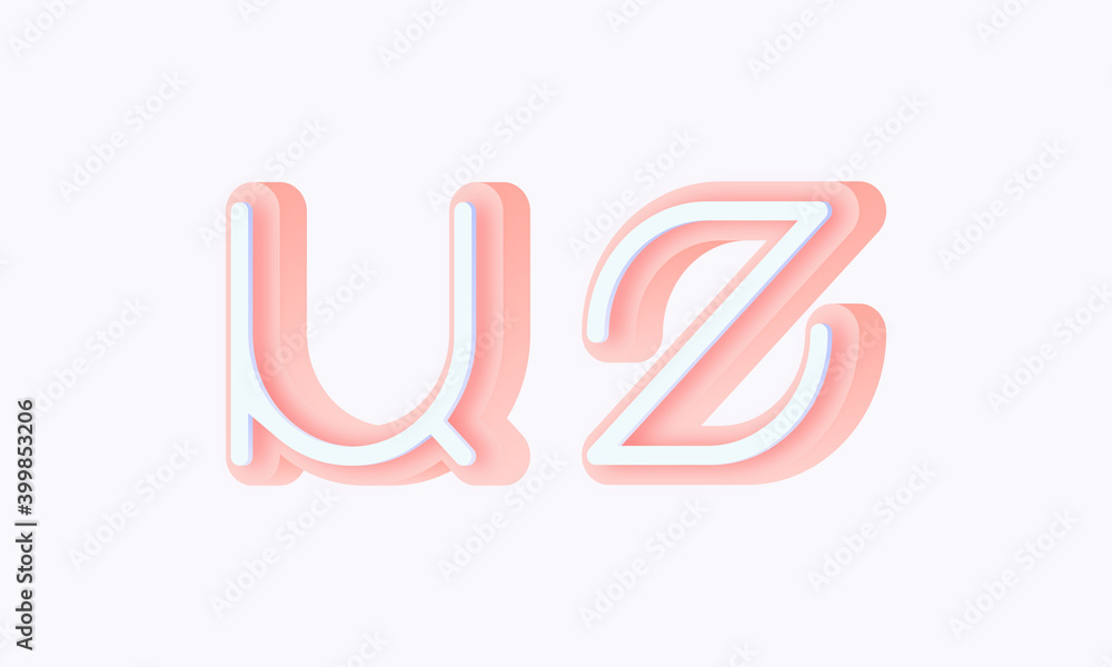 3D isometric premade logo rounded kids store circle monogram alphabet characters 3D isometric premade logo rounded kids store circle monogram alphabet characters