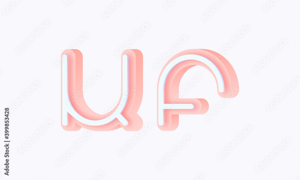 3D isometric premade logo rounded kids store circle monogram alphabet characters 3D isometric premade logo rounded kids store circle monogram alphabet characters