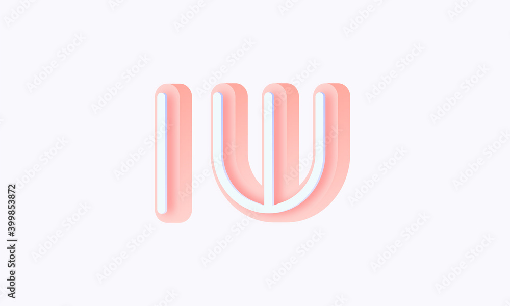 3D isometric premade logo rounded kids store circle monogram alphabet characters 3D isometric premade logo rounded kids store circle monogram alphabet characters