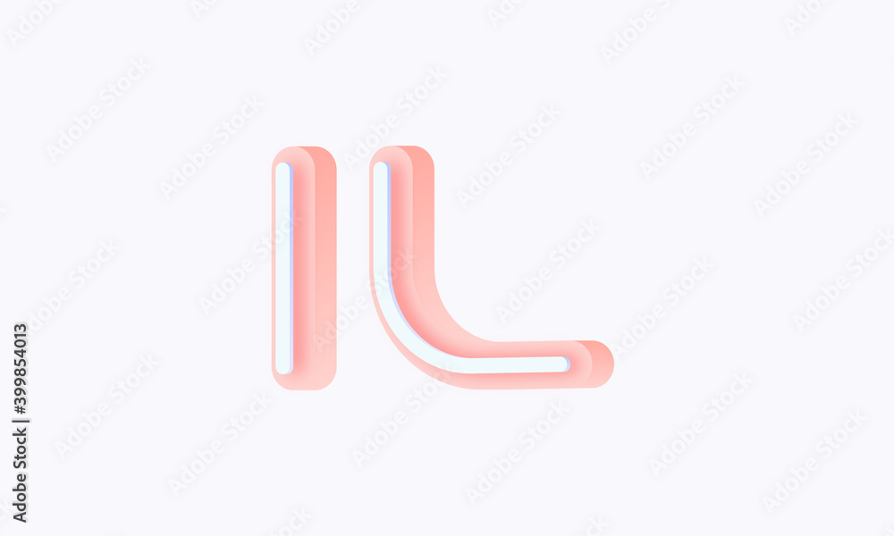 3D isometric premade logo rounded kids store circle monogram alphabet characters 3D isometric premade logo rounded kids store circle monogram alphabet characters
