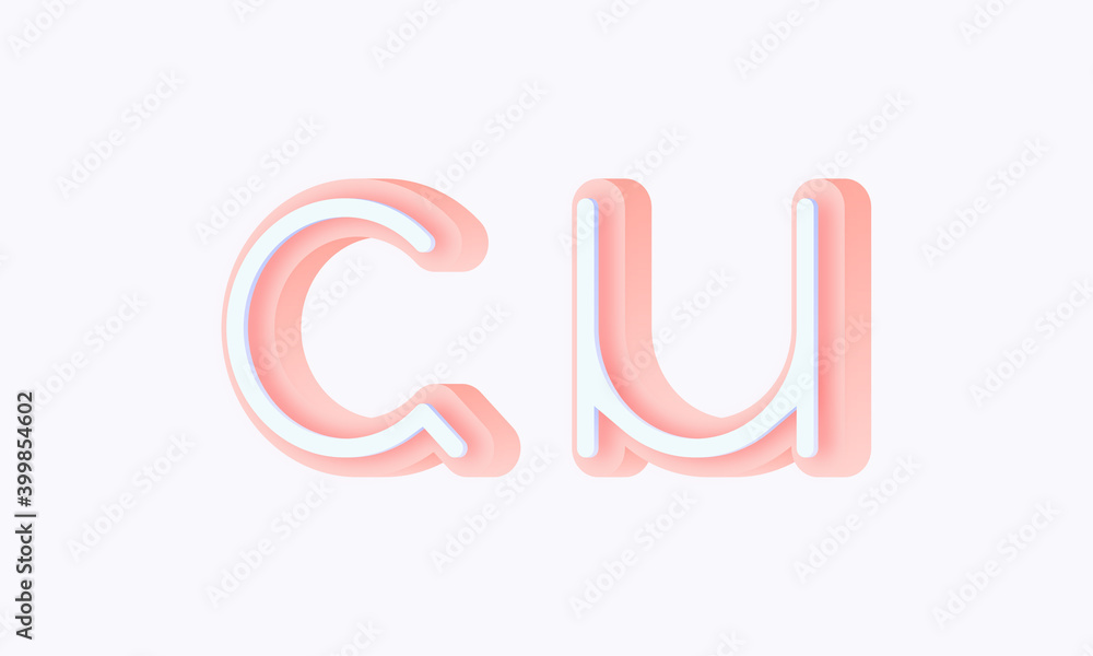 3D isometric premade logo rounded kids store circle monogram alphabet characters 3D isometric premade logo rounded kids store circle monogram alphabet characters