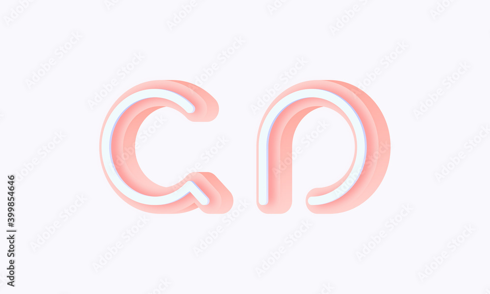 3D isometric premade logo rounded kids store circle monogram alphabet characters 3D isometric premade logo rounded kids store circle monogram alphabet characters