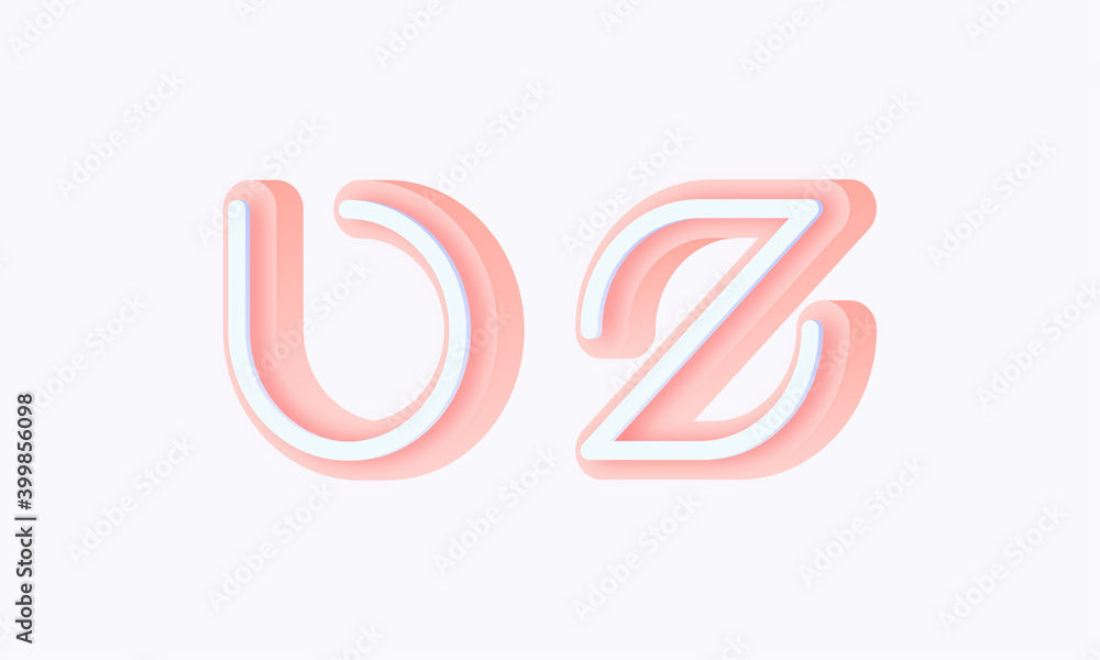 3D isometric premade logo rounded kids store circle monogram alphabet characters 3D isometric premade logo rounded kids store circle monogram alphabet characters