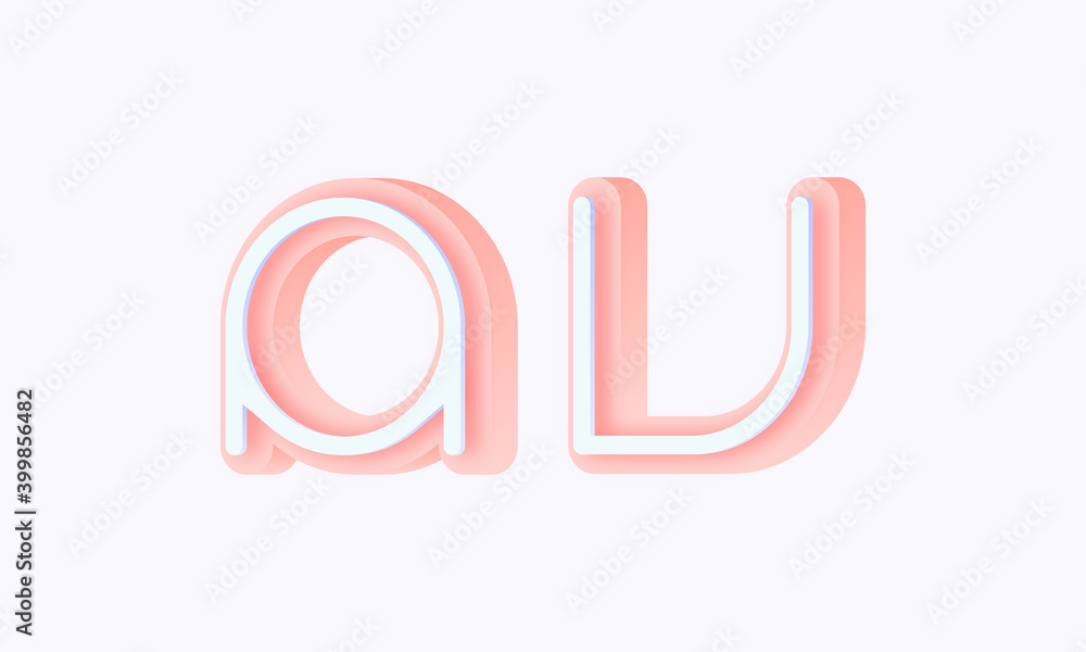 3D isometric premade logo rounded kids store circle monogram alphabet characters 3D isometric premade logo rounded kids store circle monogram alphabet characters