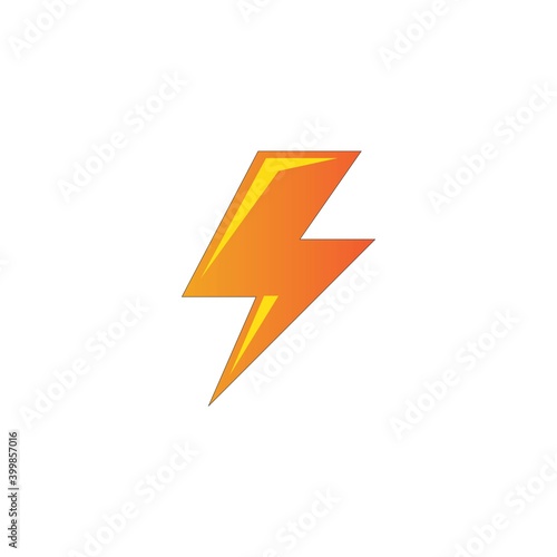 lightning icon logo vector