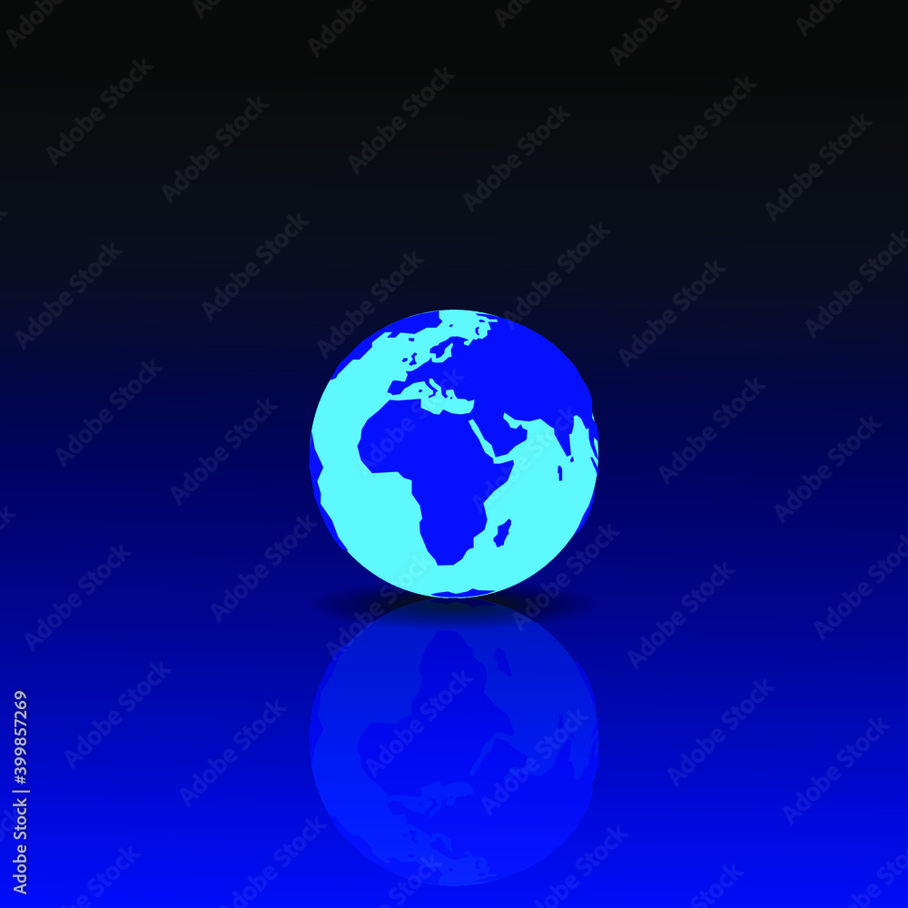 blue earth vector illustration for background or wallpaper blue earth vector illustration for background or wallpaper