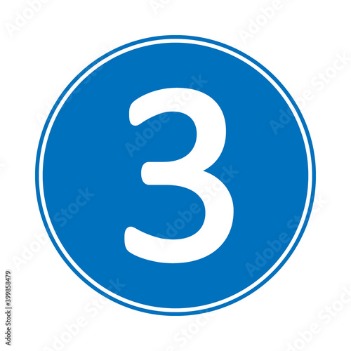 Number three button.