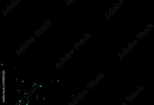 Dark blue, green vector layout with circles, lines, rectangles.