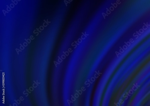 Dark BLUE vector pattern with curved circles.