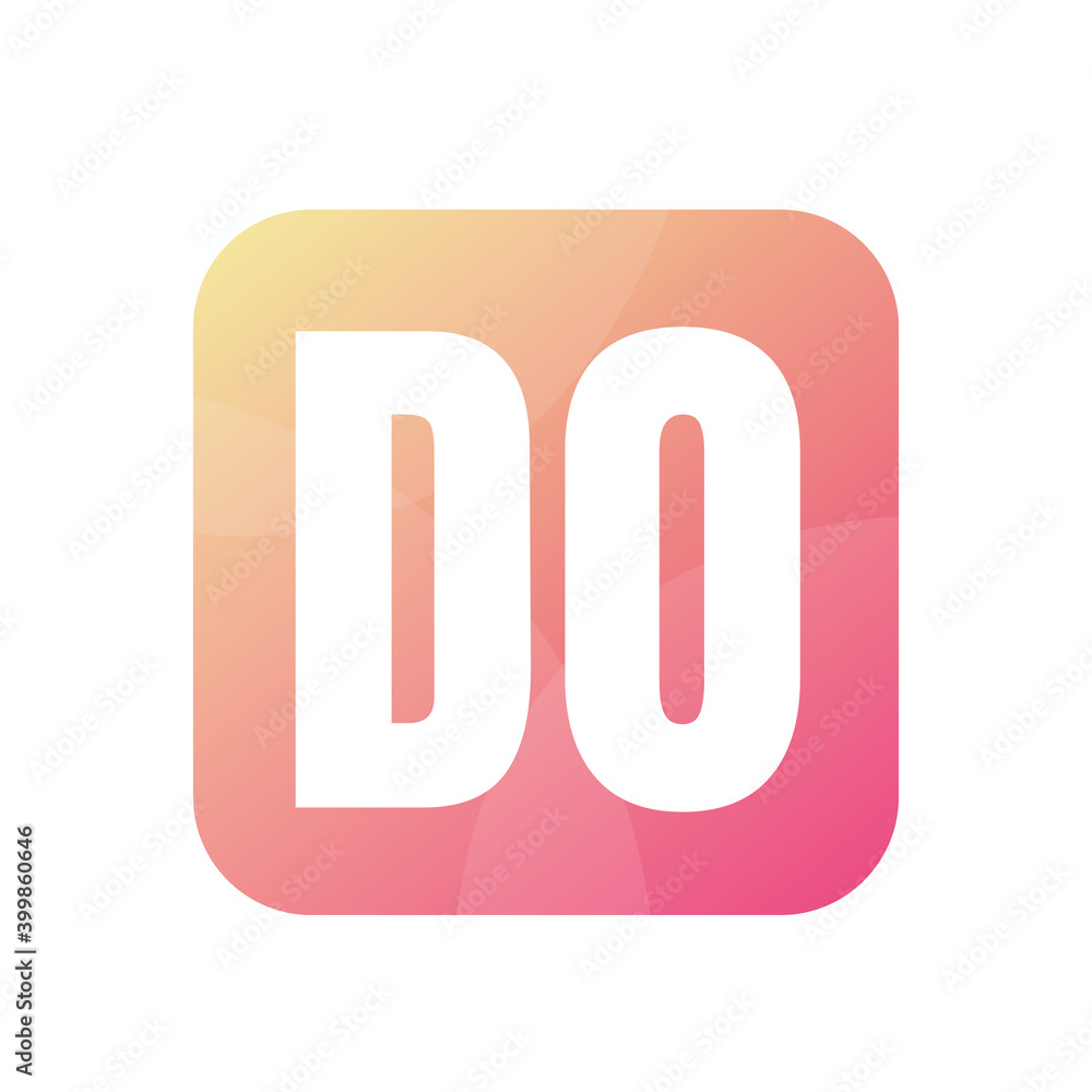 DO Letter Logo Design With Simple style DO Letter Logo Design With Simple style