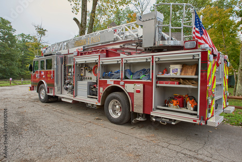 Fire Truck on display during community safety day