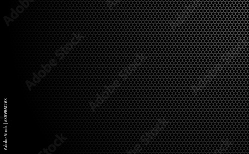 Metal Hole Background. Horizontal size. Isolated Vector illustration