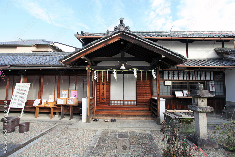 Goryojinja Shrine, also known as Goryo Shrine in Nara, Japan. Goryojinja Shrine, also known as Goryo Shrine in Nara, Japan.