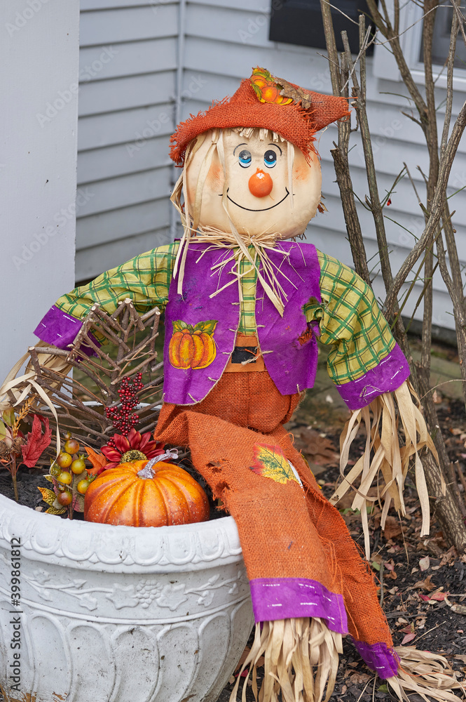 stuffed scarecrow doll