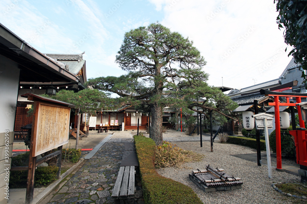 Goryojinja Shrine, also known as Goryo Shrine in Nara, Japan. Goryojinja Shrine, also known as Goryo Shrine in Nara, Japan.