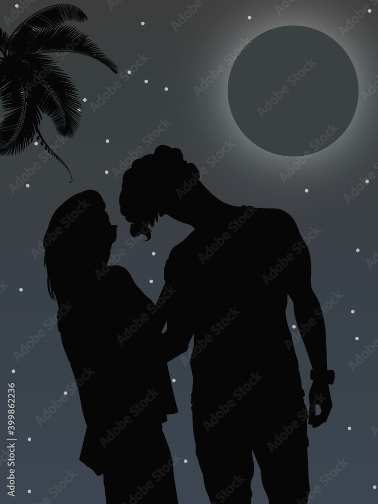 Obraz premium amor nocturno