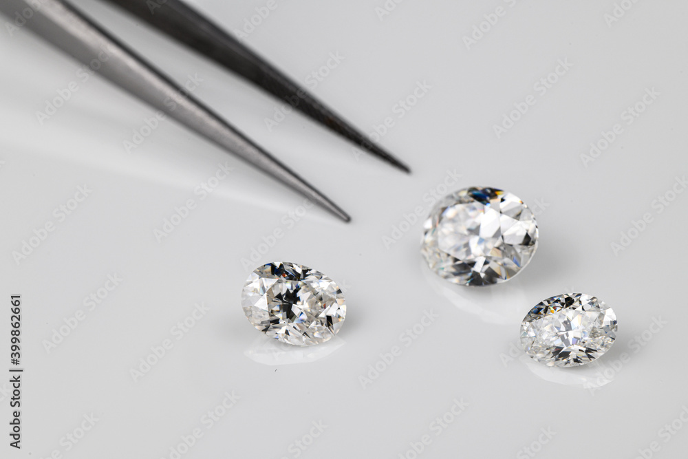 Diamond on white background Diamond on white background