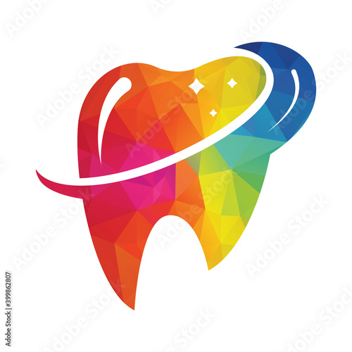 Dental logo Template vector illustration design. Dental Clinic Logo Teeth abstract design vector template.