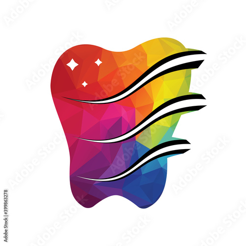 Dental logo Template vector illustration design. Dental Clinic Logo Teeth abstract design vector template.