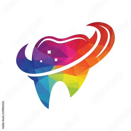 Dental logo Template vector illustration design. Dental Clinic Logo Teeth abstract design vector template.