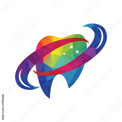 Dental logo Template vector illustration design. Dental Clinic Logo Teeth abstract design vector template.