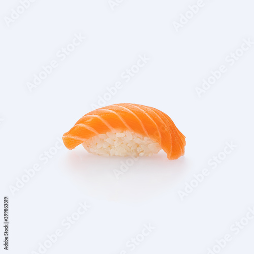 Photo catalog for Japanese cuisine. Sushi on a white background
