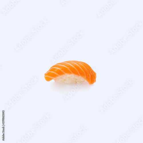 Photo catalog for Japanese cuisine. Sushi on a white background 