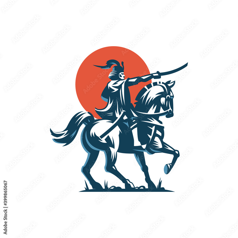 Fototapeta premium Shogun, a Japanese samurai